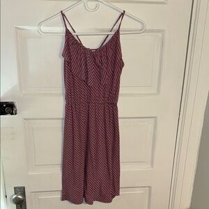 2 for $12 🎉 Mossimo Striped Pink and Gray Sundress